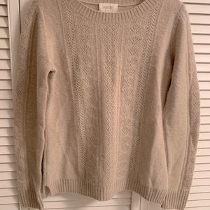 Tan Cashmere Sweater by Laundry Shelli Snehal - S